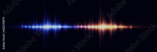 Energy of speed and movement of light. Light horizontal lines.