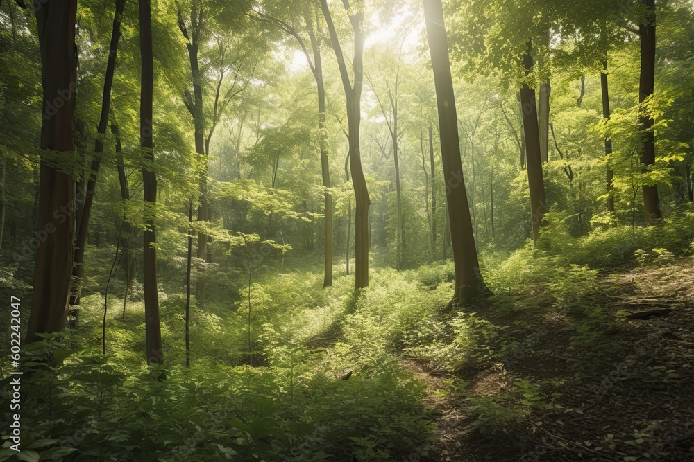 Obraz premium Forest Conservation Protecting, generative artificial intelligence