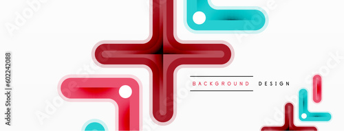 Cross line background minimal geometric template. Design for wallpaper, banner, background, landing page, wall art, invitation, prints, posters