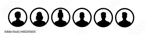 Profile Pictures Collection. Avatar icons set. Male and female