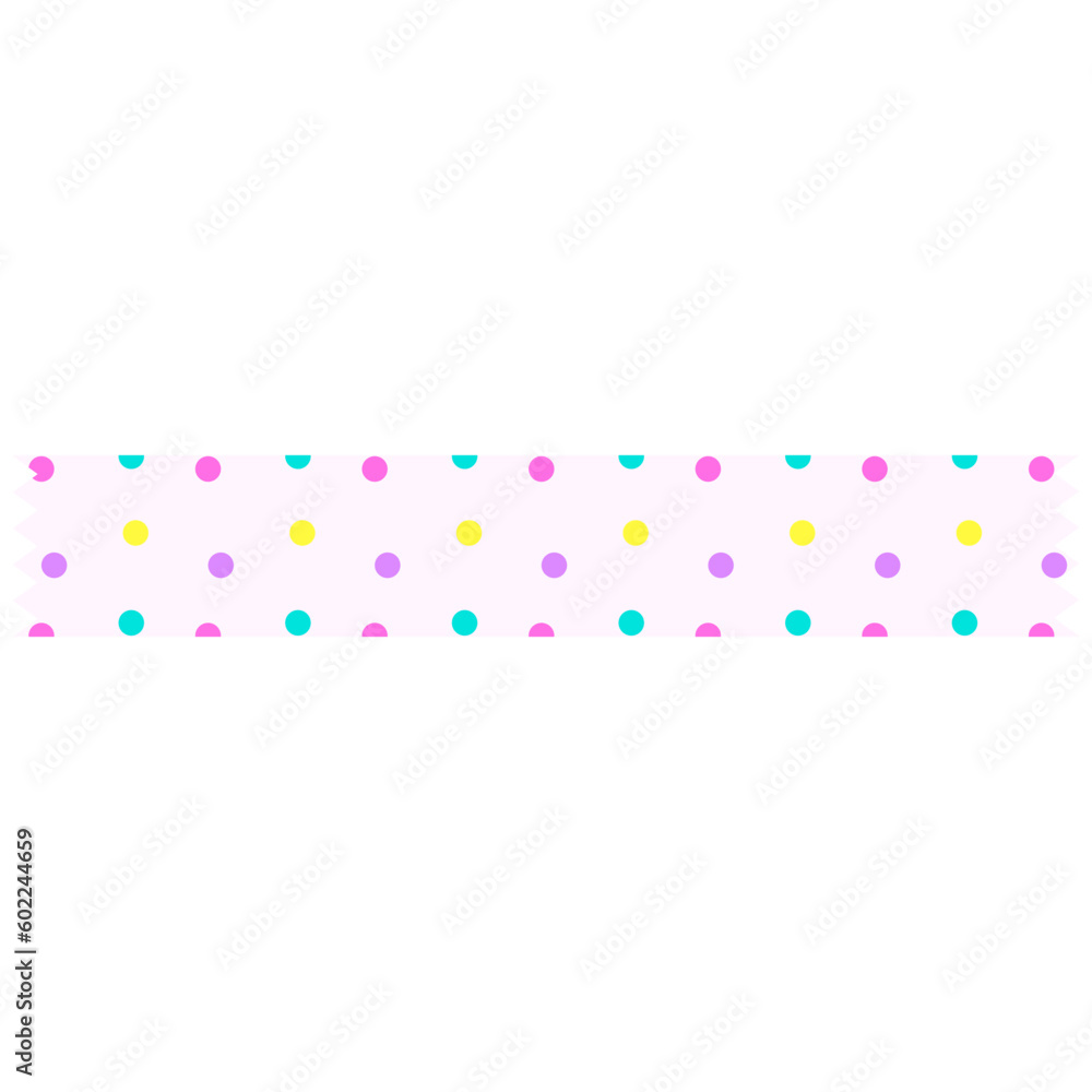 Washi tape with polka dots Washi tape with polka dots
