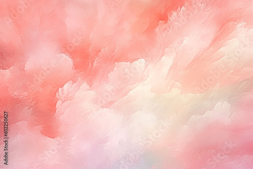 Abstract brush painted sky fantasy pastel peach pink watercolor background, Decorative soft peach pink texture, Acrylic peach pink flowing ink grunge texture, soft pink splash abstract pink background