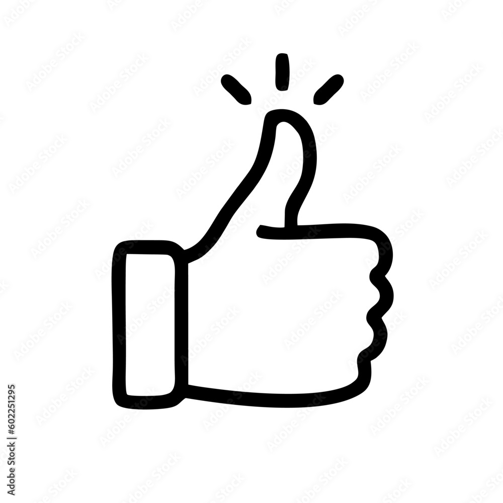 like sign, line icon - vector illustration eps10 like sign, line icon - vector illustration eps10
