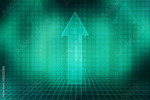 Wallpaper Mural 2d illustration Abstract futuristic electronic circuit technology background Torontodigital.ca