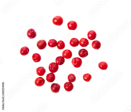 Photos red  peppercorn isolated on transparent png