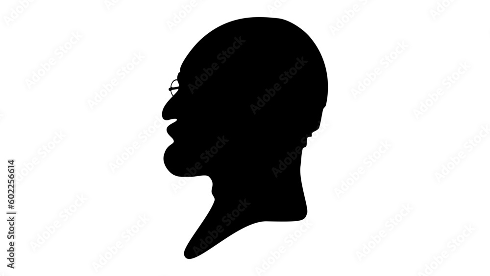 founder of psychoanalysis silhouette