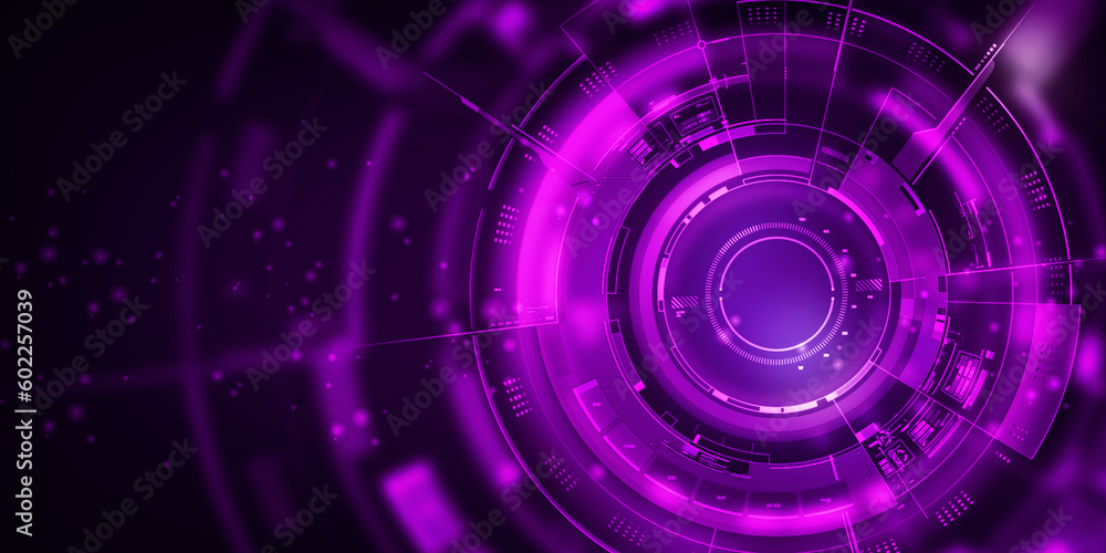 2d illustration Abstract futuristic electronic circuit technology background 2d illustration Abstract futuristic electronic circuit technology background