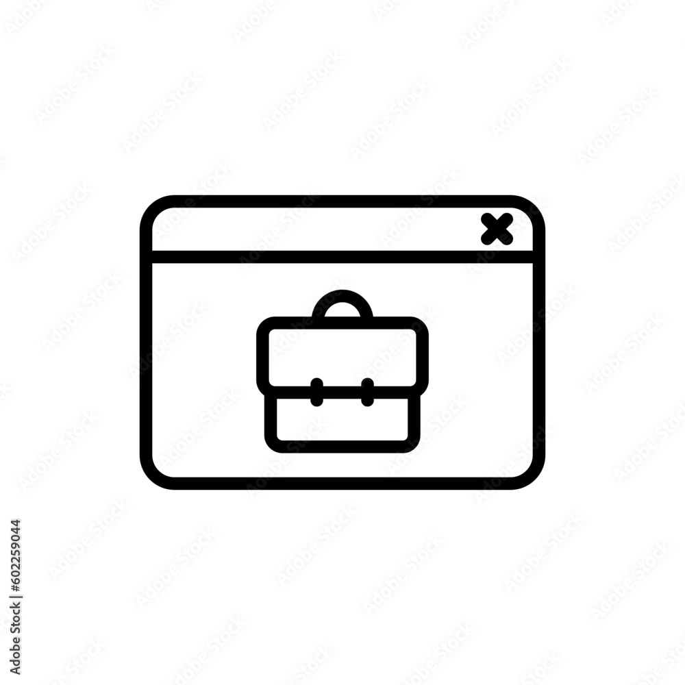 briefcase on web page outline vector icon briefcase on web page stock vector icon for web, mobile app and ui design briefcase on web page outline vector icon briefcase on web page stock vector icon for web, mobile app and ui design