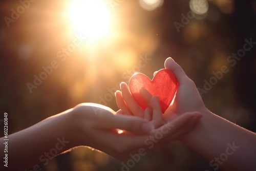hands holding a heart