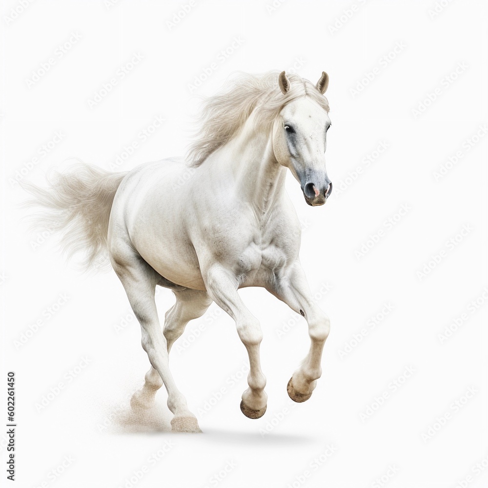 A majestic strong beautiful horse, running horse