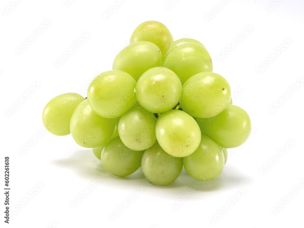 Sweet shine Muscat Grape isolated on white background Sweet shine Muscat Grape isolated on white background