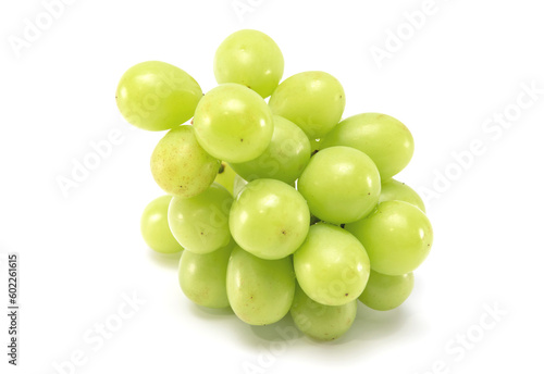 Sweet shine Muscat Grape isolated on white background