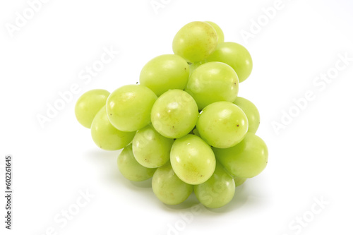 Sweet shine Muscat Grape isolated on white background