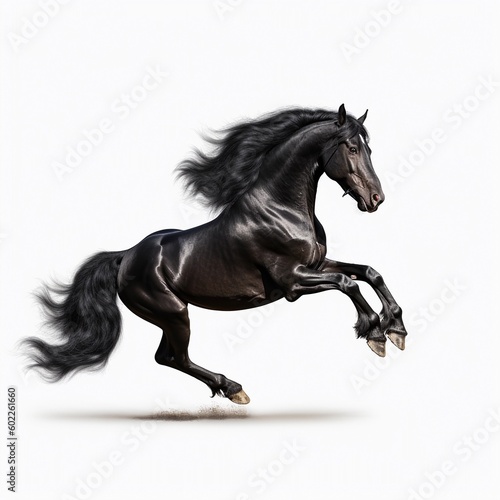 Fototapeta Naklejka Na Ścianę i Meble -  A majestic strong beautiful horse, running horse