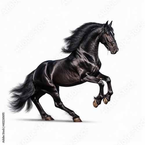 A majestic strong beautiful horse, running horse