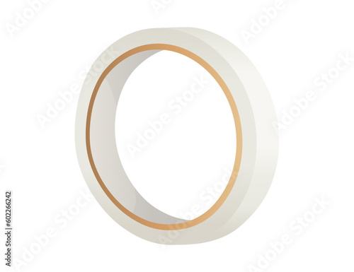 White scotch adhesive tape vector illustration isolated on white background