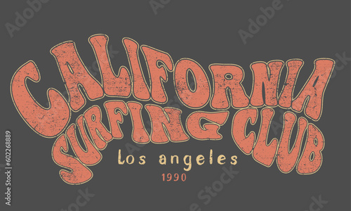 California college varsity font typography print for tee. Los Angeles vector print design.	 Beach graphic print design for t shirt sticker, background and other uses. photo