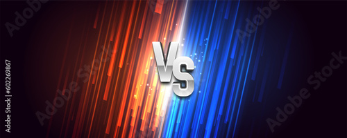 Versus background. Sport battle template. Vector illustration.