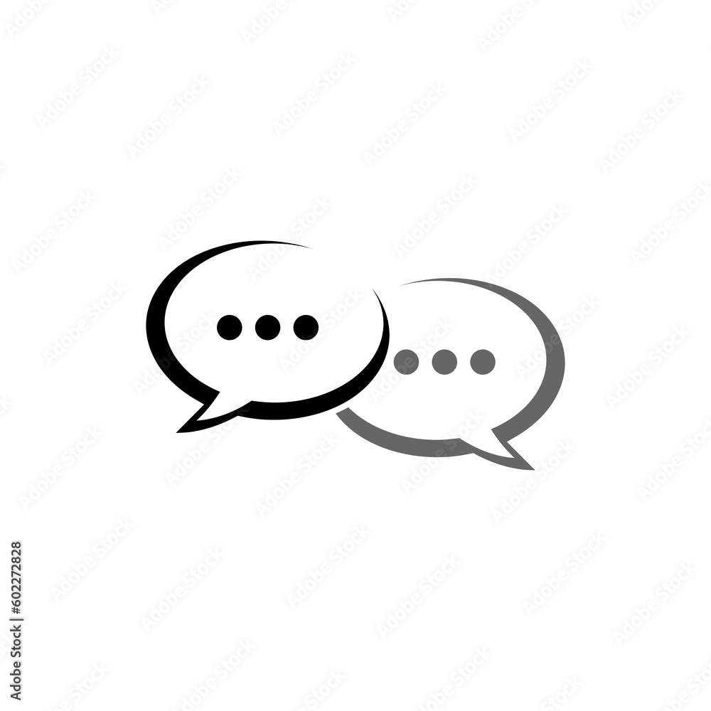 Speech bubble chat icon isolated on transparent background Speech bubble chat icon isolated on transparent background