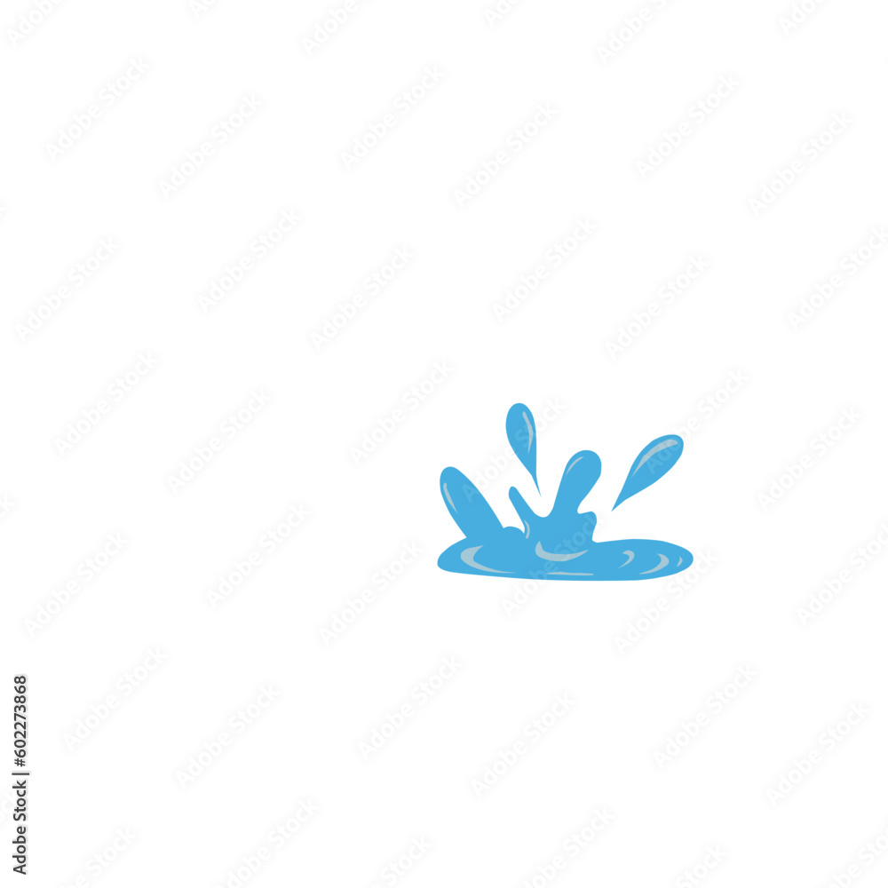 Blue Dripping Water Illustration Blue Dripping Water Illustration