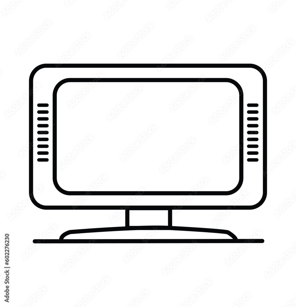 TV screen. isolated on a white background. Vector illustration. TV screen. isolated on a white background. Vector illustration.