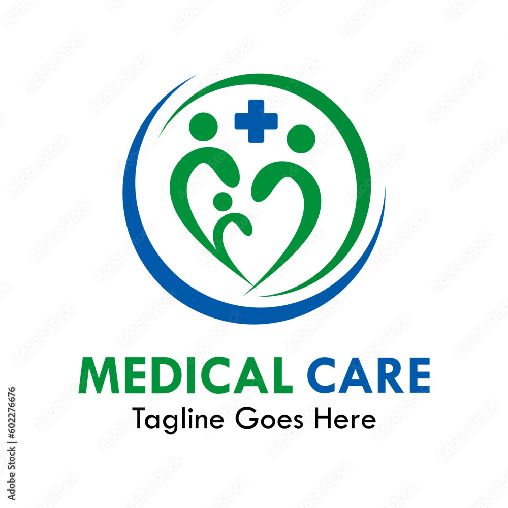 Medical care design logo template illustartion Medical care design logo template illustartion