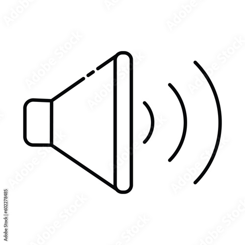 Speaker sound volume audio music voice broadcast icon illustration
