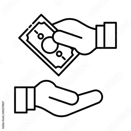 Payment Methodmoney, cash, payment, hand, holding, banknotes, finance, currency, dollars, business, financial, transaction, paying, icon, illustration, graphic, vector, symbol, concept, banking, econo