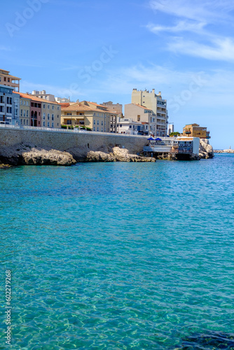 Coloured Houses Close To The Sea In Marseille