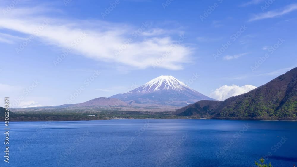 富士山 タイムラプス 本栖湖 富士山 タイムラプス 本栖湖