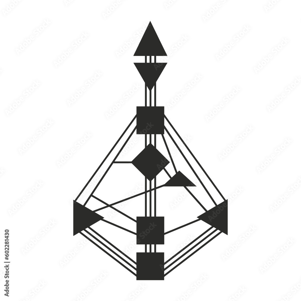 Human Design Chart Gene keys black