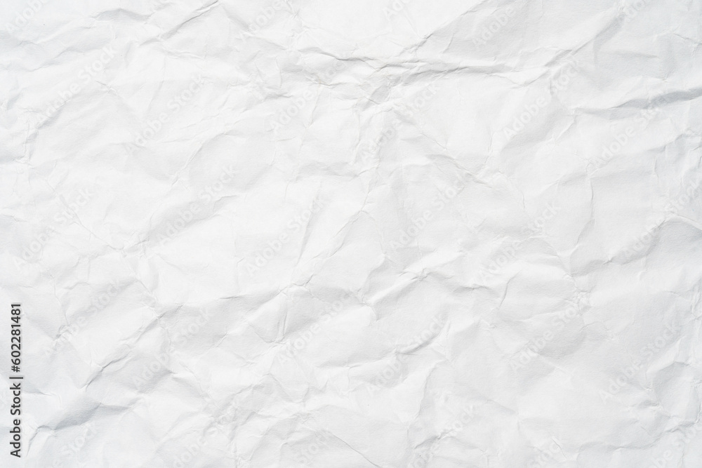 Closeup of white crumpled paper for texture background. Closeup of white crumpled paper for texture background.