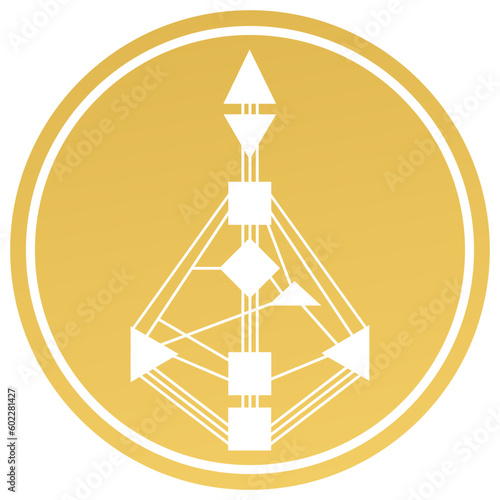 Human Design Chart Gene keys circle gold
