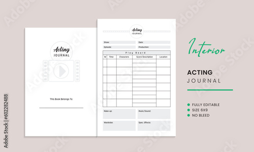 Acting Journal Kdp Interior Template