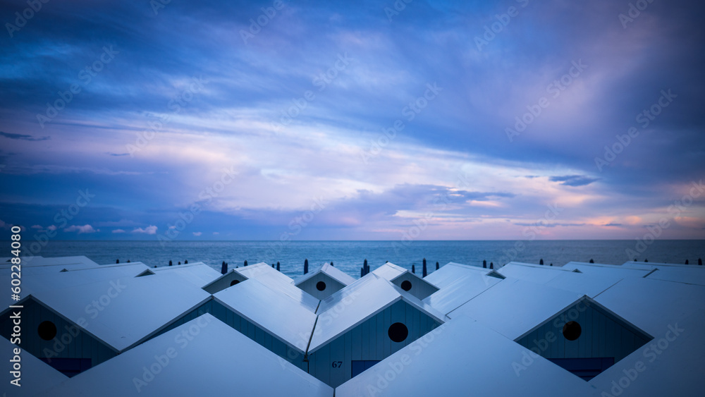 Obraz premium Cabine al tramonto