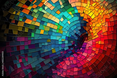 Abstract Colorful mosaic Background