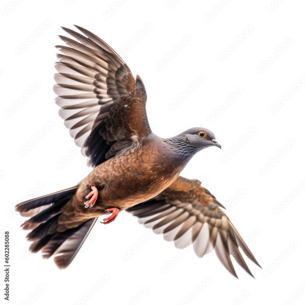 Pigeon on white background Pigeon on white background