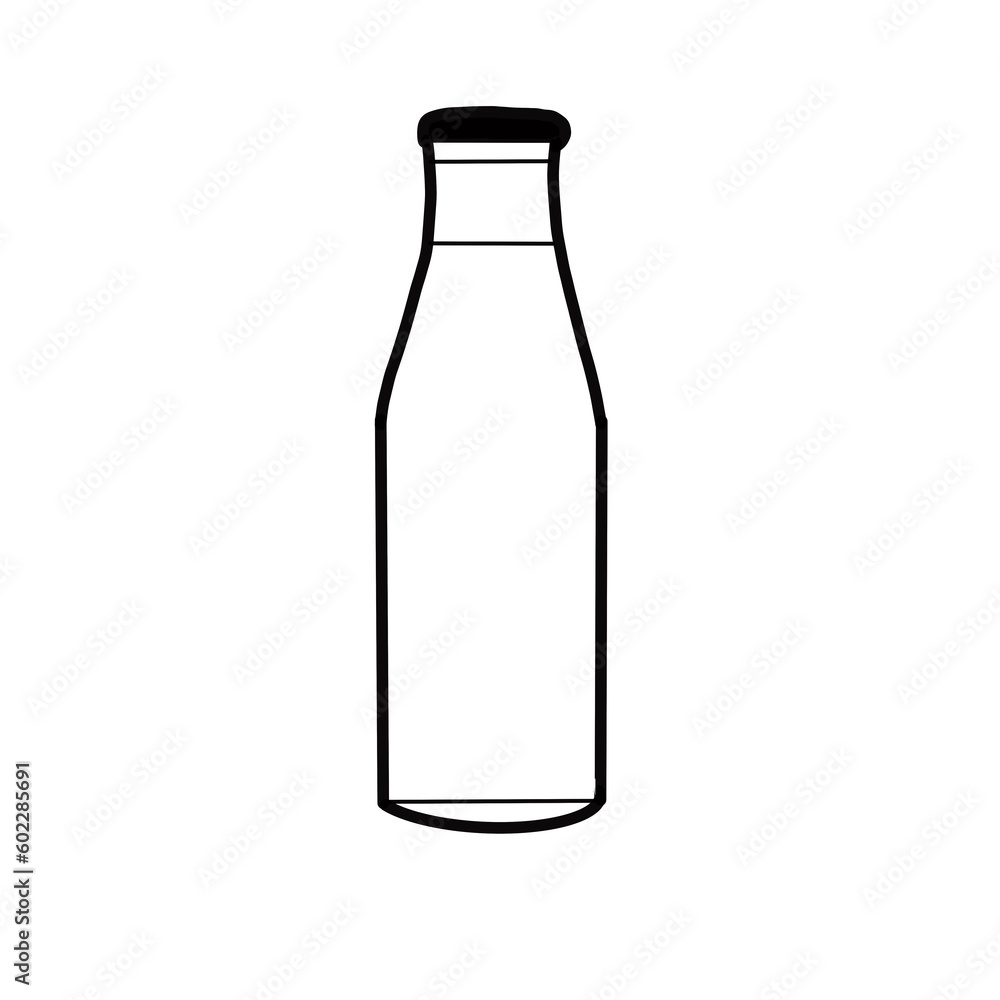 milk bottle container dairy drink fresh hand drawn doodle milk bottle container dairy drink fresh hand drawn doodle