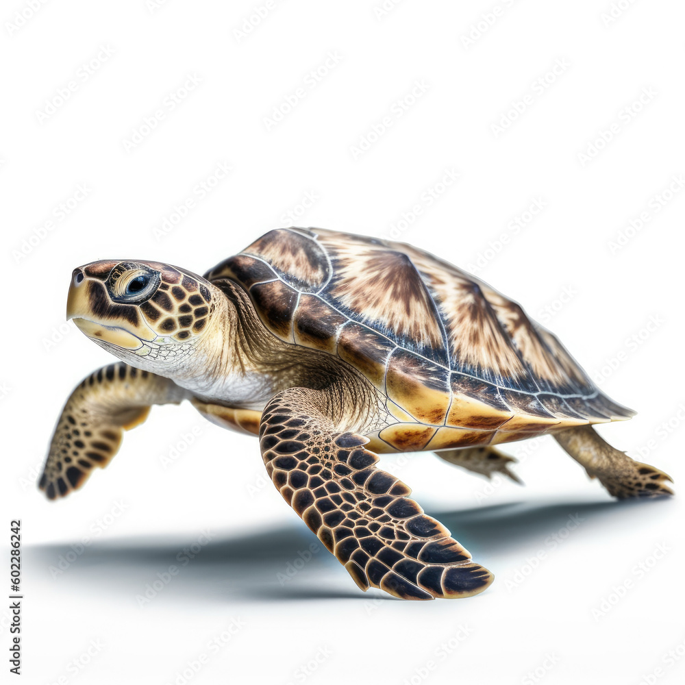 Fototapeta premium turtle isolated on white background