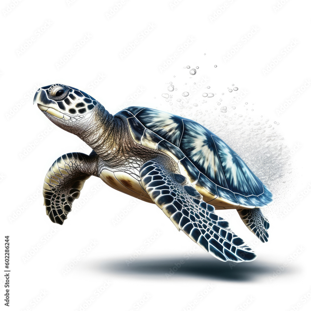 Obraz premium turtle isolated on white background