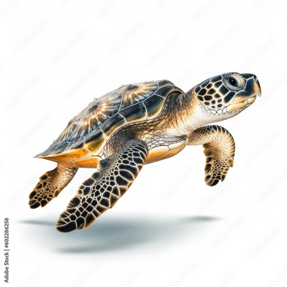 Obraz premium turtle isolated on white background