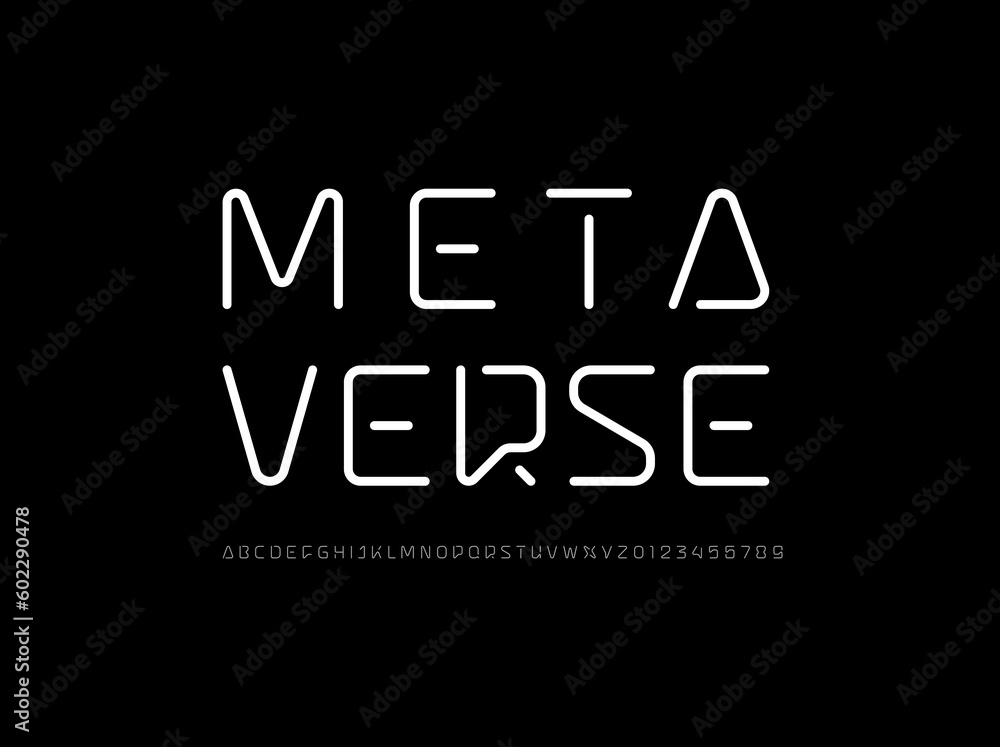 Tech font, digital thin alphabet, uppercase trendy letters from A to Z and numbers from 0 to 9 for you ui ux designs, vector illustration 10EPS Tech font, digital thin alphabet, uppercase trendy letters from A to Z and numbers from 0 to 9 for you ui ux designs, vector illustration 10EPS