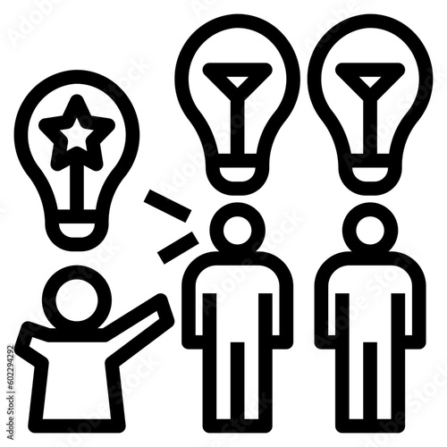 bully outline style icon