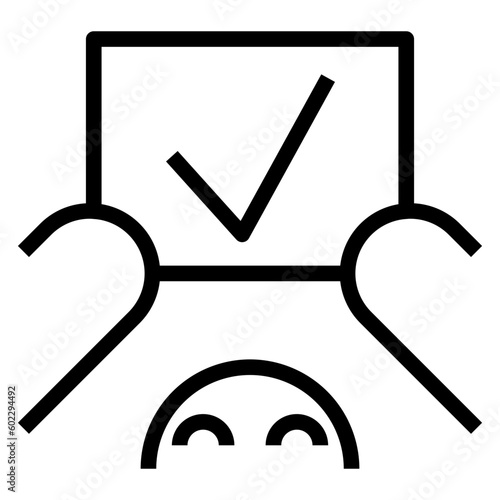 correctness outline style icon