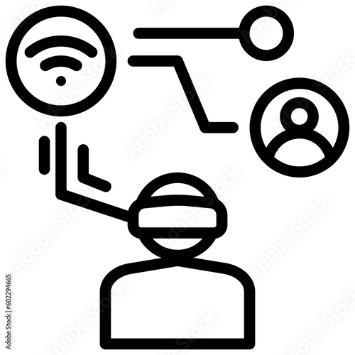 digital outline style icon