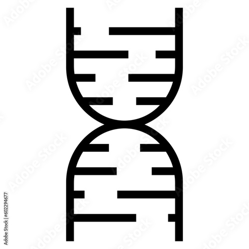 dna outline style icon