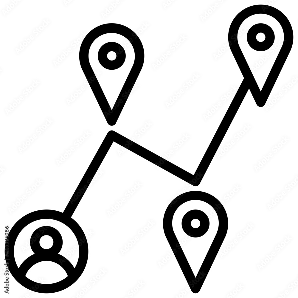 GPS outline style icon GPS outline style icon