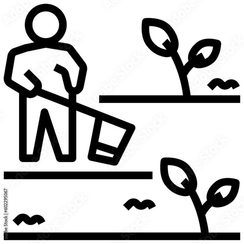 gardener outline style icon