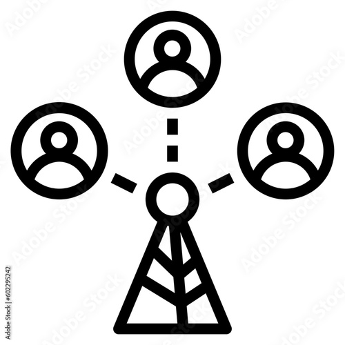 hotspot outline style icon