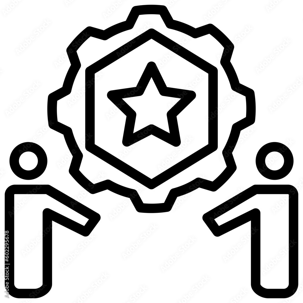 partner outline style icon partner outline style icon